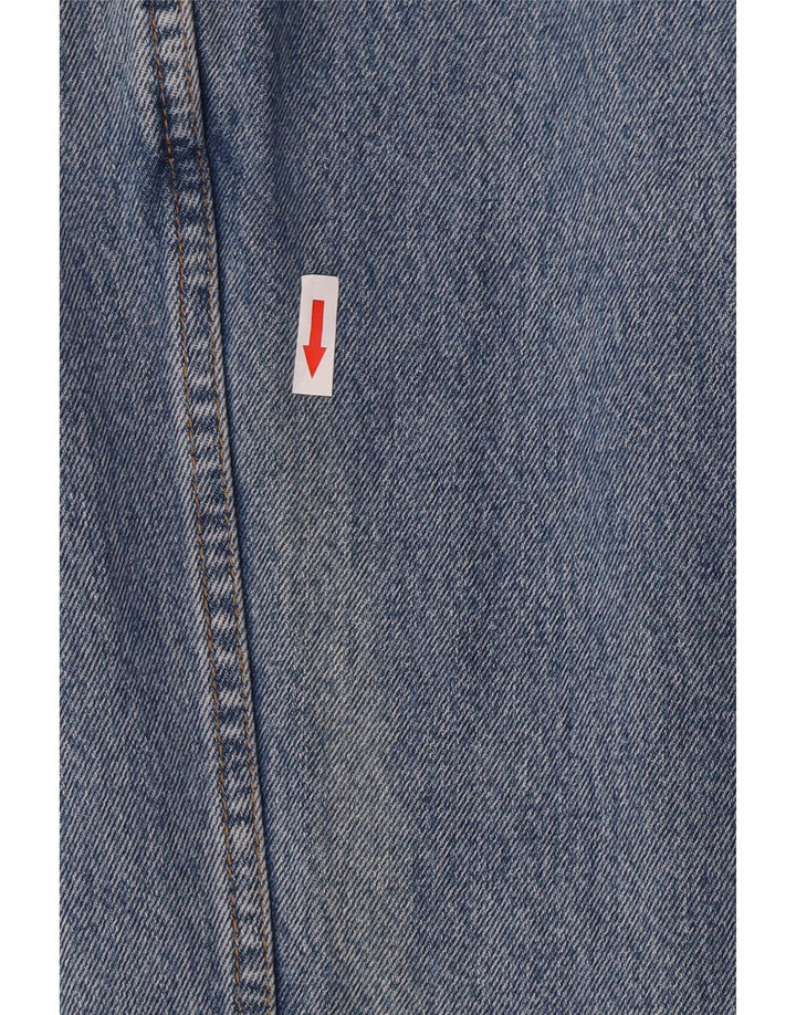 Wrangler Straight Jeans til mænd W34 L32 blå bomuld