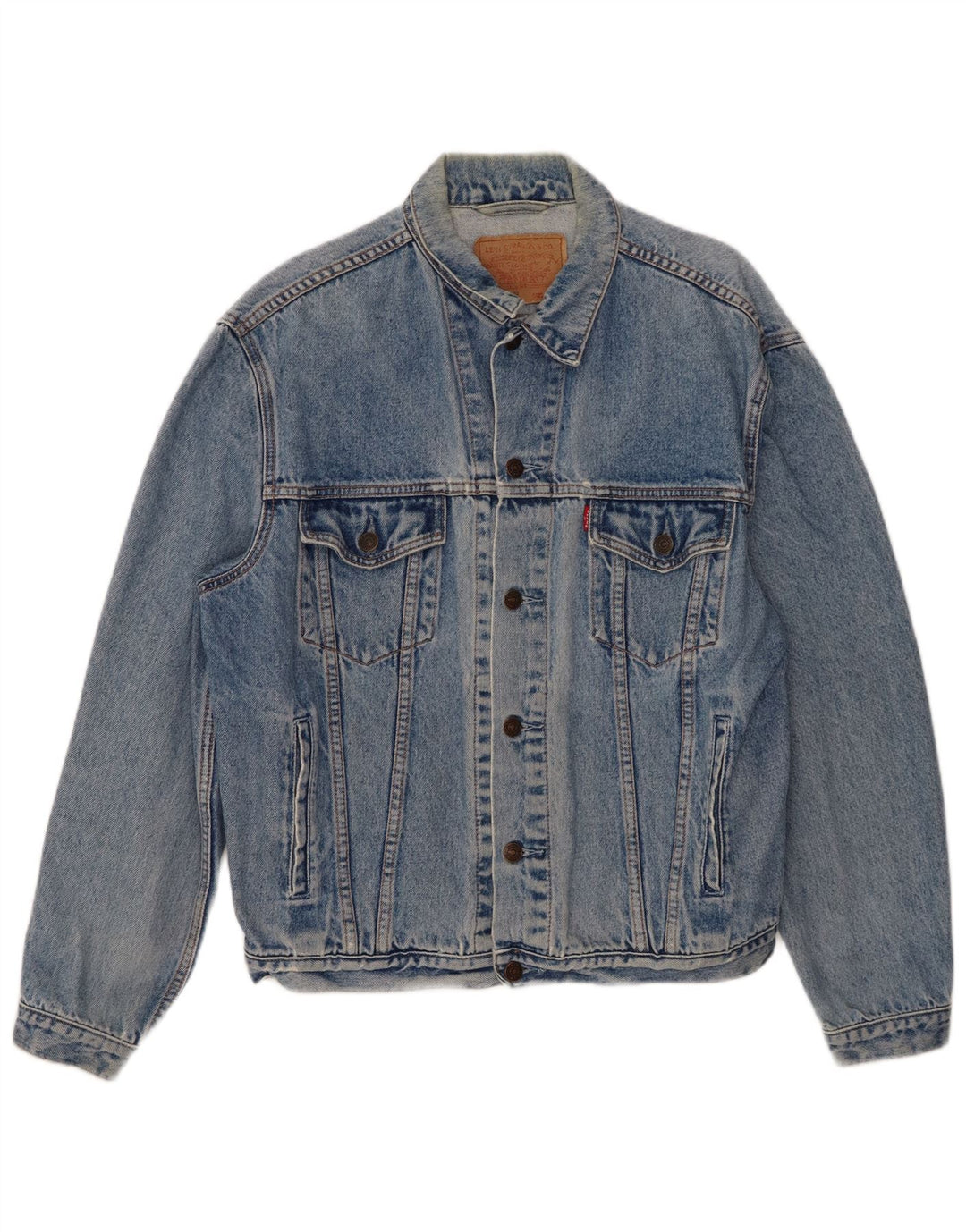 Levi's Herre denimjakke UK 40 Large Blue Cotton