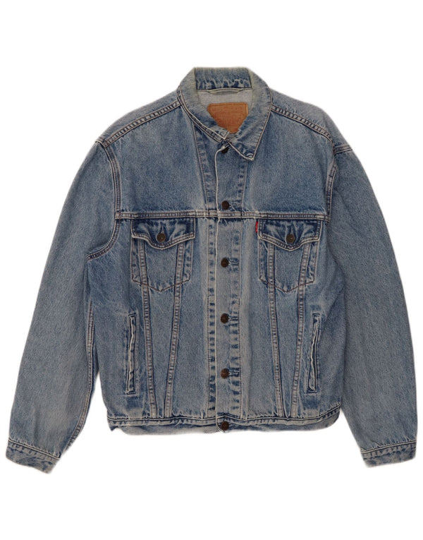 Levi's Herre denimjakke UK 40 Large Blue Cotton