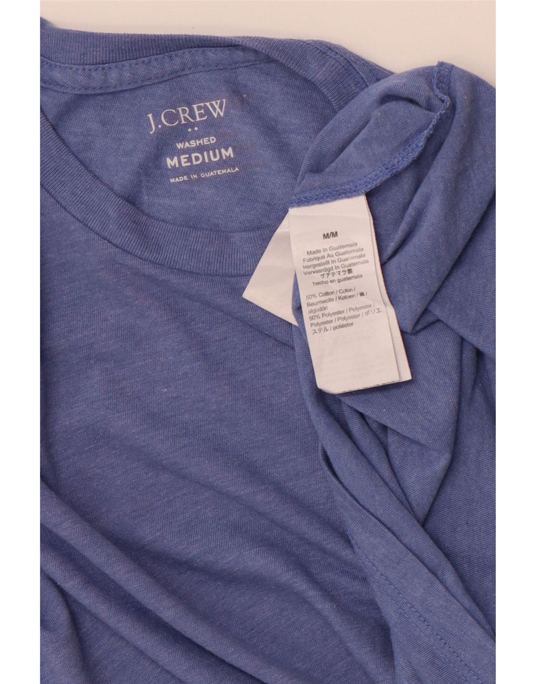 J. CREW Herre T-Shirt Top Medium Blå Bomuld