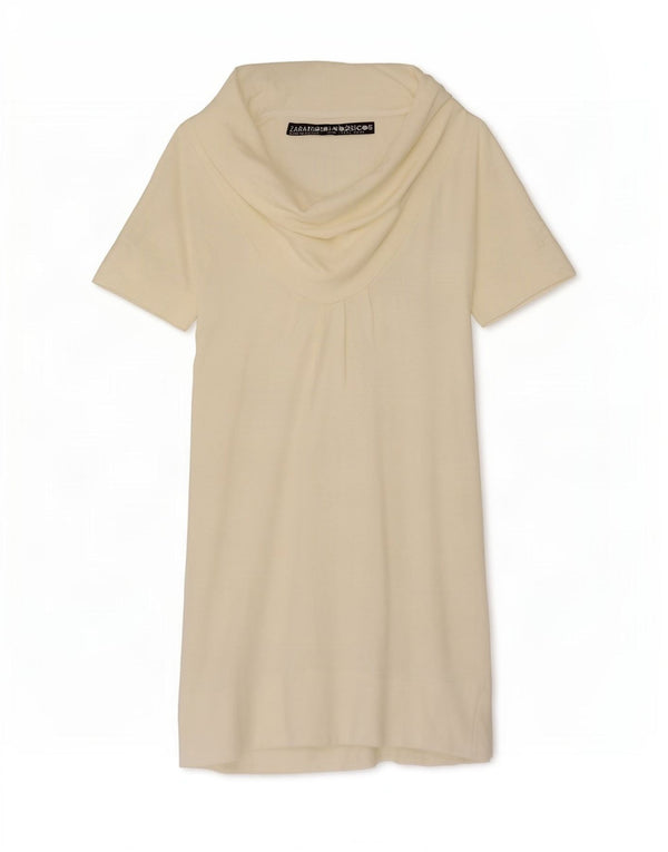 Zara Womens Shift Dress UK 14 Large Off White