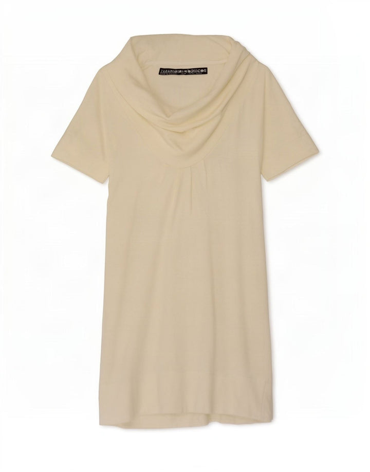 Zara Womens Shift Dress UK 14 Large Off White