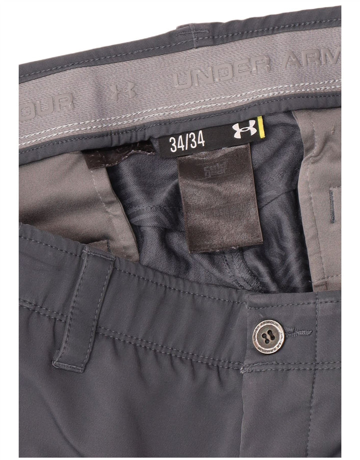 Under Armour Herre Regular Chino Bukser W34 L34 Grå Polyester