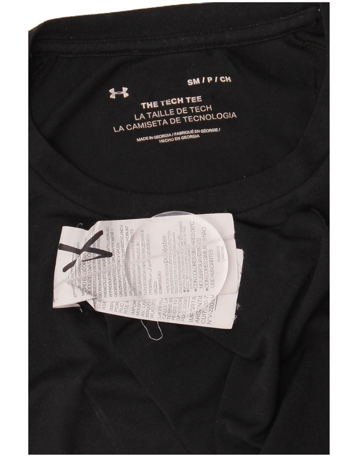 Under Armour Herre T-Shirt Top Lille Sort Polyester