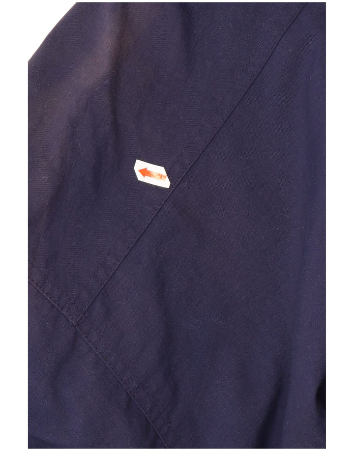 WHITE STUFF Mens Pullover Sherpa Rain Jacket UK 38 Medium Navy Blue