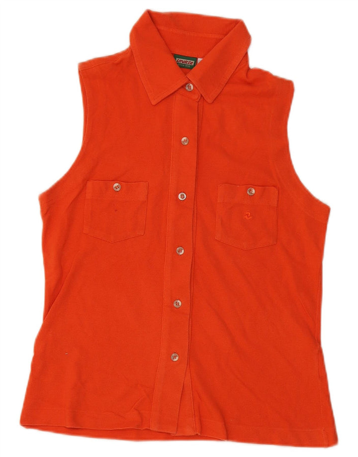 Invicta ærmeløs skjorte til kvinder UK 10 Small Orange