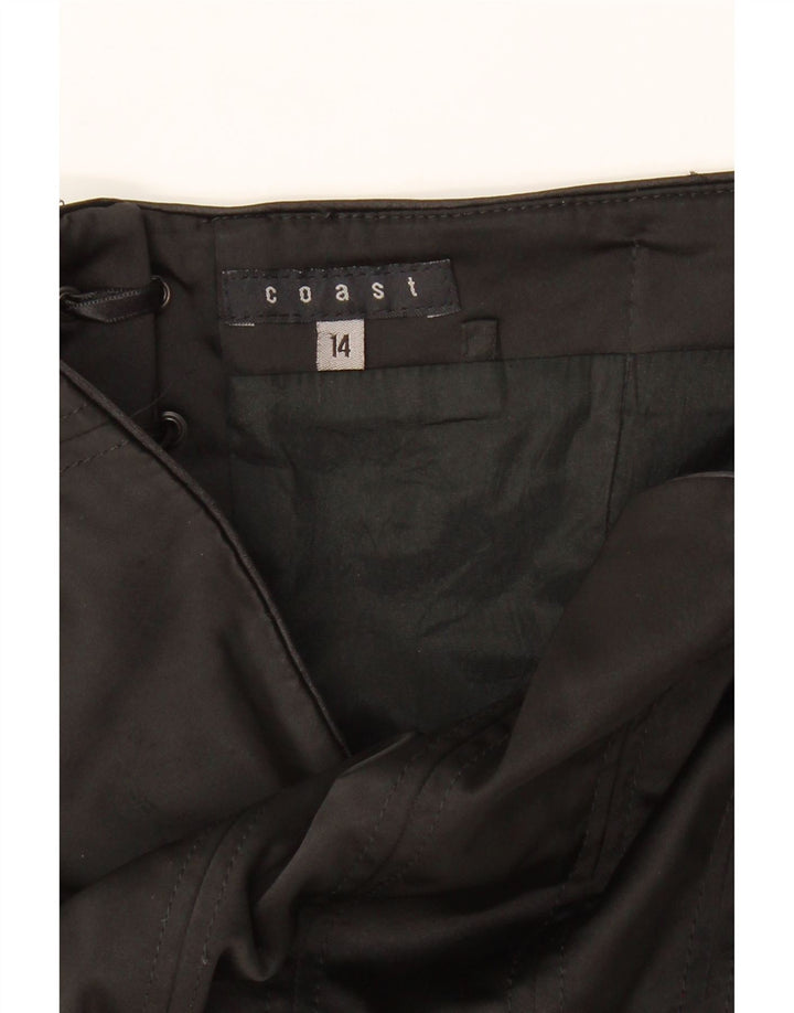 COAST Womens Corset Top UK 14 Medium Black Acetate Vintage Coast and Second-Hand Coast from Messina Hembry 