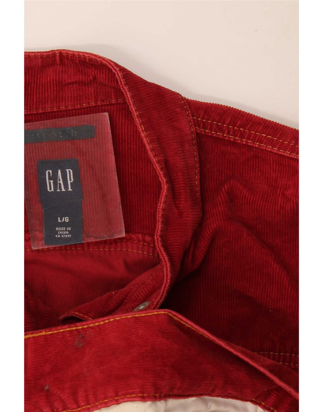 Gap Womens Corduroy Jacket UK 16 Large Red
