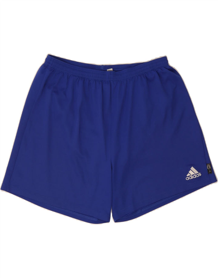 ADIDAS Mens Sport Shorts UK 42 Large  Blue Polyester Vintage Adidas and Second-Hand Adidas from Messina Hembry 
