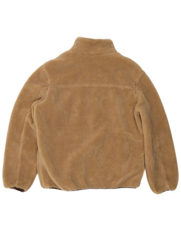 Zara Herre Fleecejakke UK 38 Medium Beige Polyester
