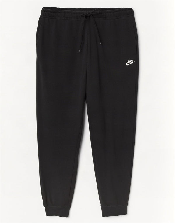 Nike Womens Crop træningsdragt Bukser Joggers UK 22 3XL Sort Bomuld