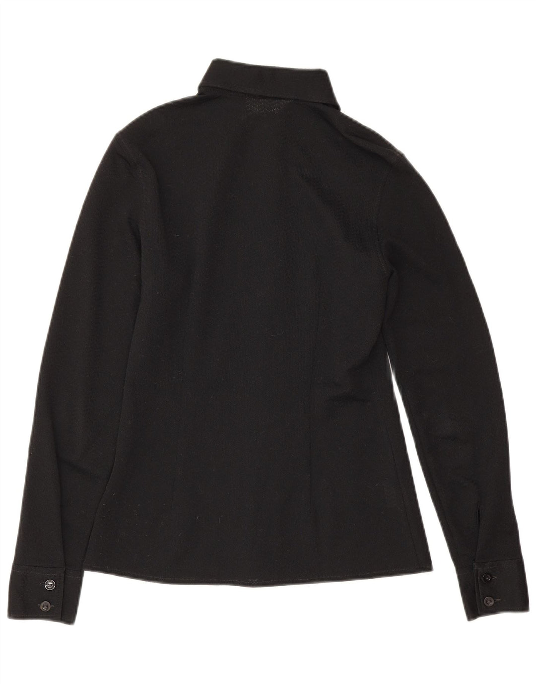 Stefanel skjortebluse til kvinder UK 10 Lille sort polyester