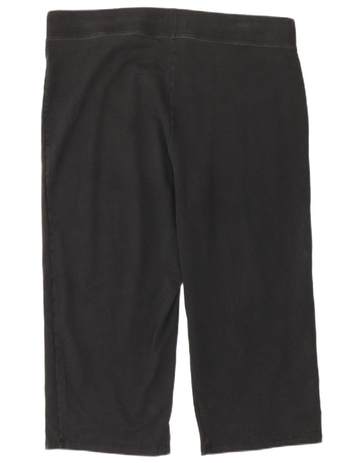Marks & Spencer Dame Capri Leggings UK 18 XL Sort Bomuld