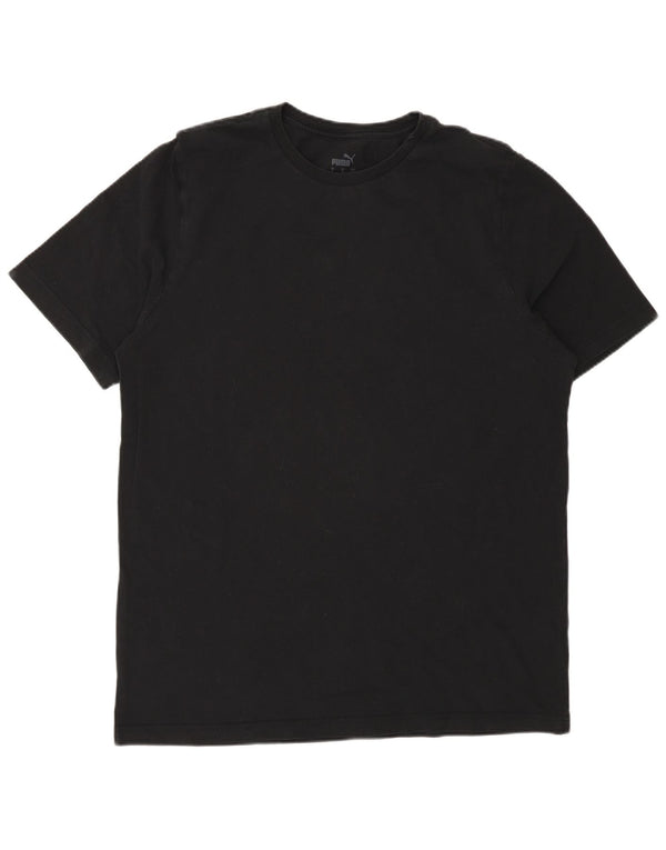 Puma Herre T-Shirt Top Stor Sort Bomuld