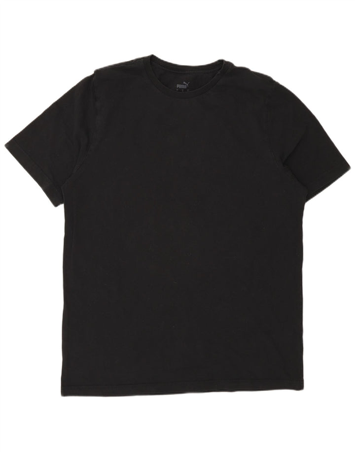 Puma Herre T-Shirt Top Stor Sort Bomuld