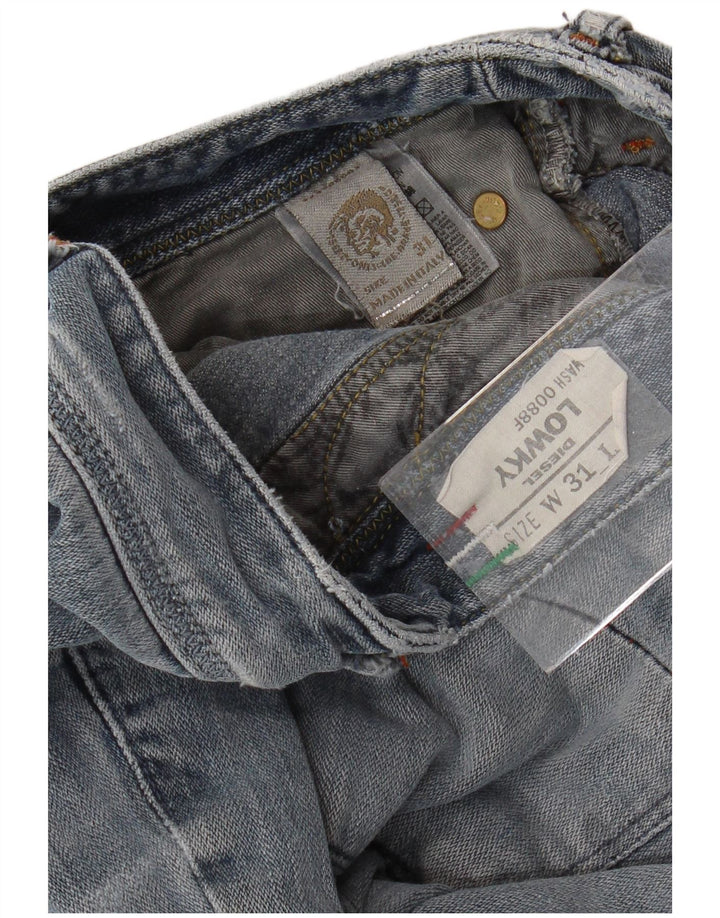 DIESEL Herre Lowky Straight Jeans W31 L32 Blå Bomuld