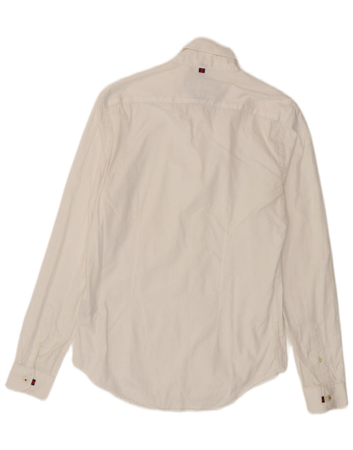 Zara Herre Slim Fit skjorte lille hvid bomuld
