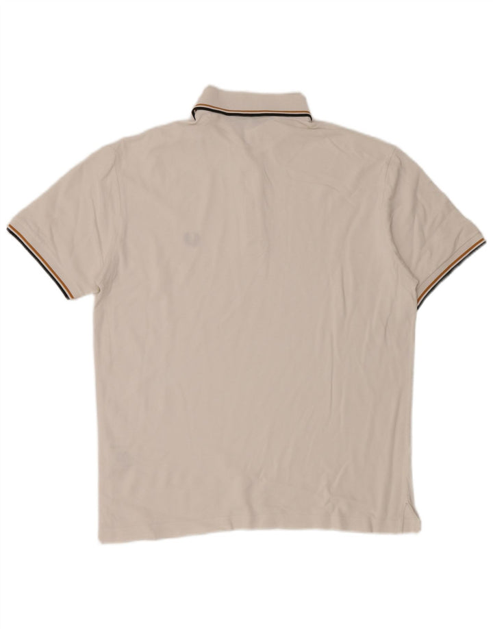 Fred Perry Herre poloshirt Medium hvid bomuld