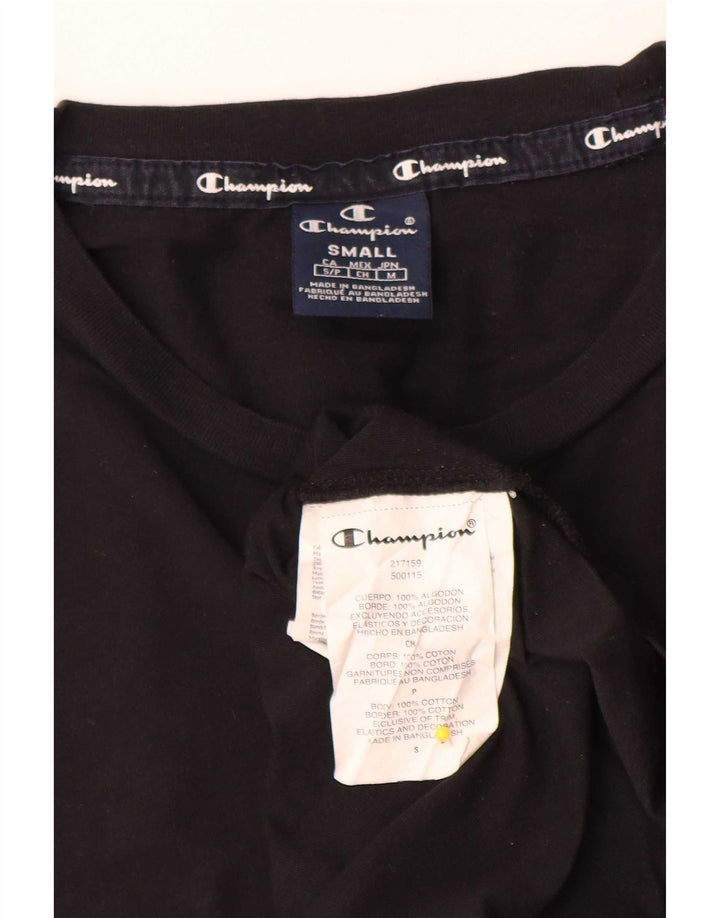 Champion herre T-shirt top lille sort bomuld