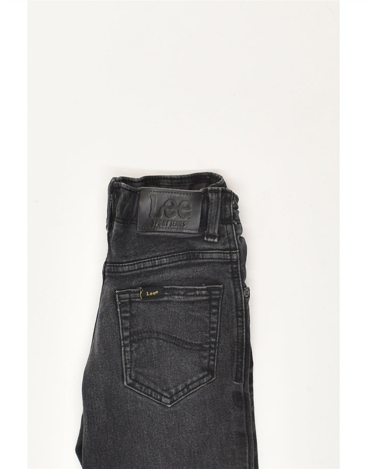 LEE Boys Straight Jeans 6-7 Years W22 L21  Black Cotton | Vintage Lee | Thrift | Second-Hand Lee | Used Clothing | Messina Hembry 