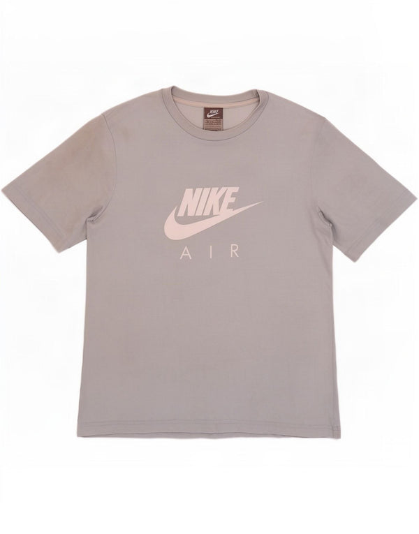 Nike Herre grafisk T-shirt top UK 36/38 Lille blå bomuld