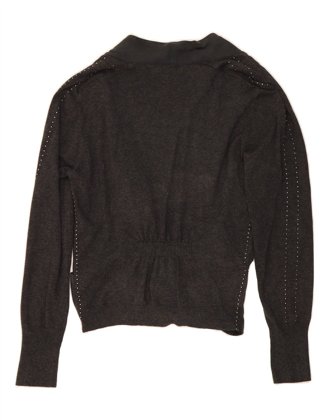 MINT VELVET Womens Open Cardigan Sweater UK 14 Large Grey Lyocell Vintage MINT VELVET and Second-Hand MINT VELVET from Messina Hembry 