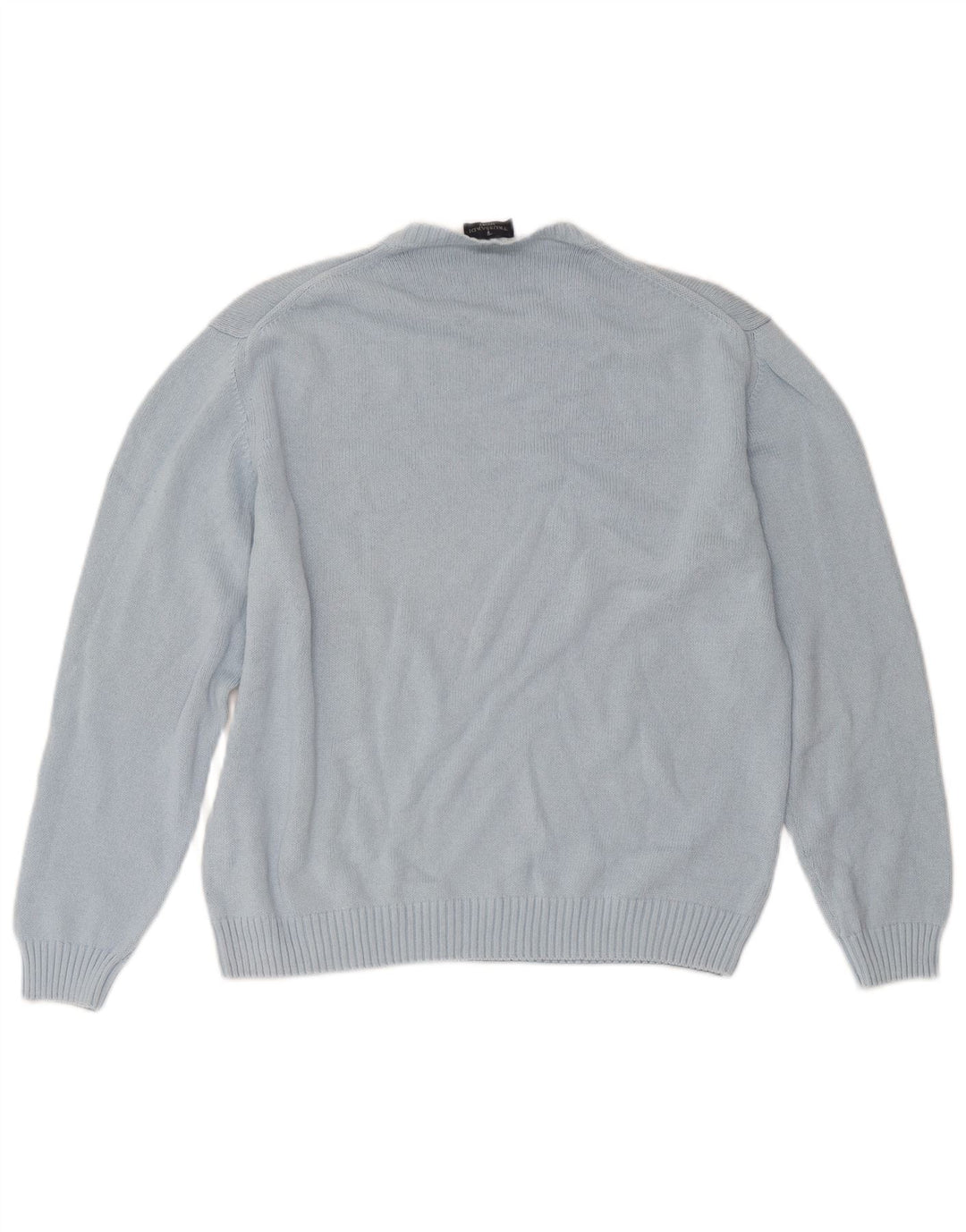 Trussardi Herre Crew Neck Jumper Sweater Large Blue