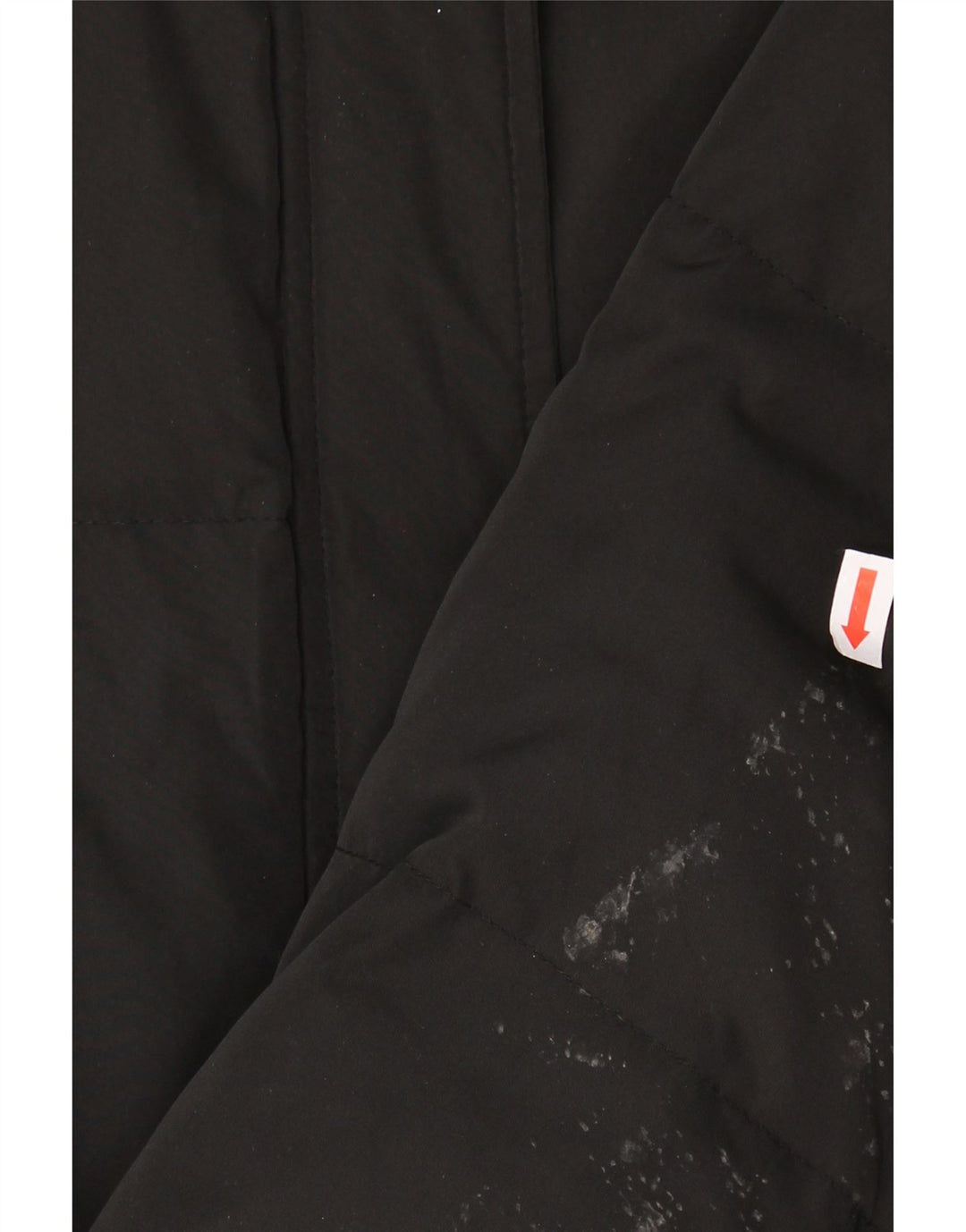 TOMMY HILFIGER Womens Hooded Padded Jacket UK 12 Medium Black Polyester Vintage Tommy Hilfiger and Second-Hand Tommy Hilfiger from Messina Hembry 