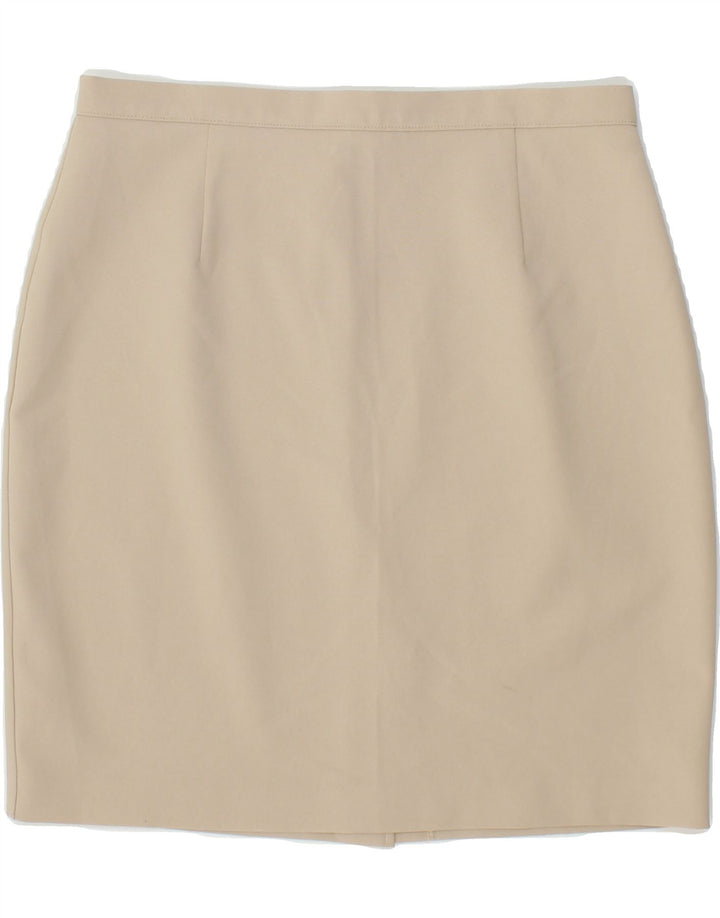 BENETTON Womens Pencil Skirt IT 46 Large W28  Beige Polyester Vintage Benetton and Second-Hand Benetton from Messina Hembry 