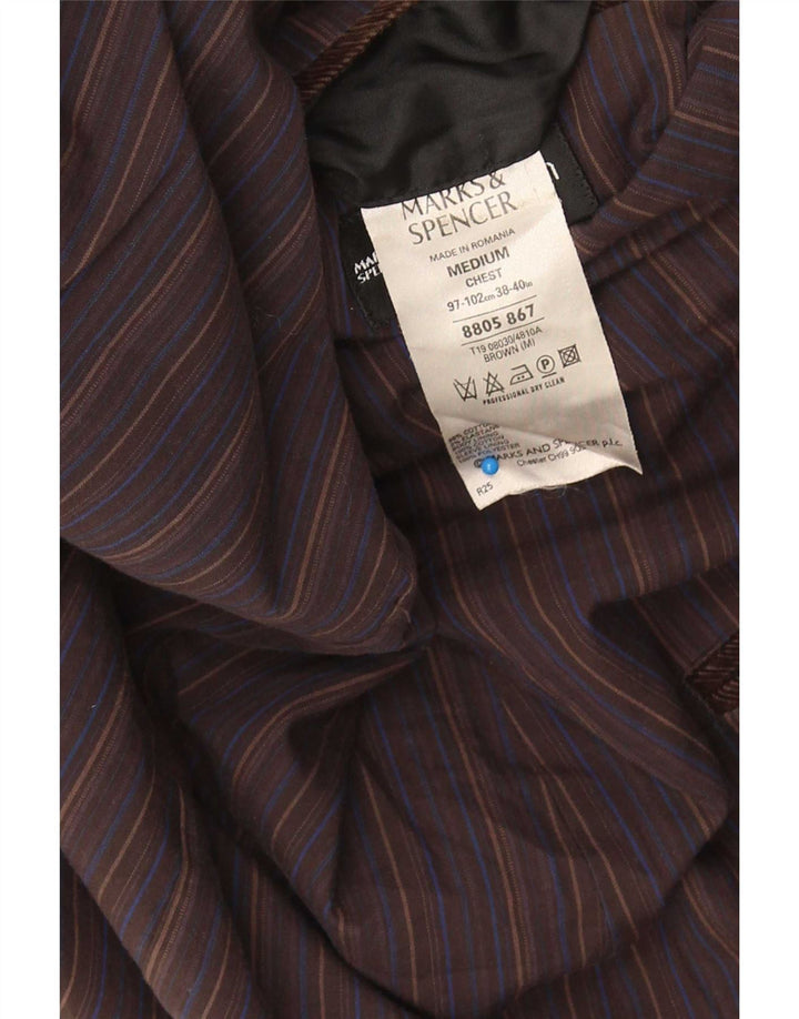 Marks & Spencer Herre 2-knaps Corduroy Blazer Jacket UK 38 Medium Brown