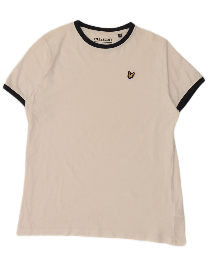 LYLE & SCOTT T-shirt til drenge 12-13 år Hvid bomuld