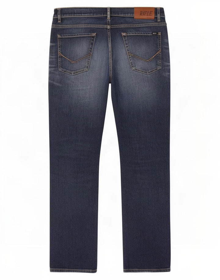 Rifle Herre Straight Jeans W36 L33 Blå Bomuld