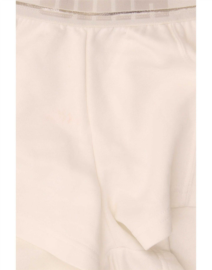 Puma Graphic Sports Shorts til kvinder UK 8 Small White Polyester