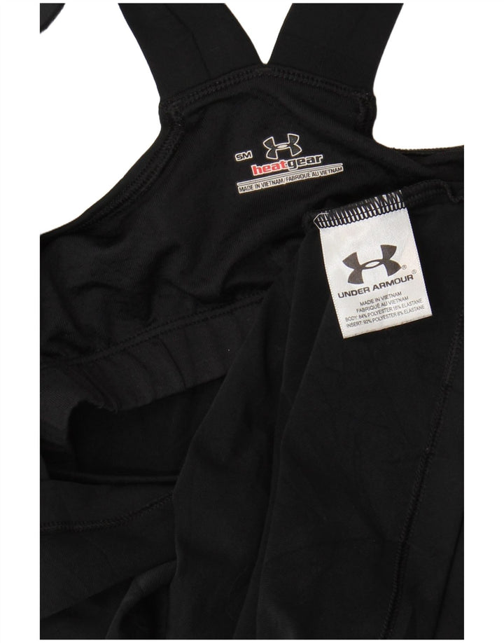 Under Armour Dame Heat Gear Vest Top UK 8 Small Black Polyester