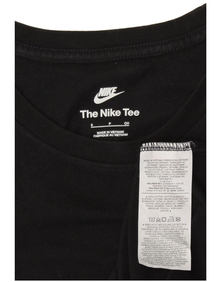 Nike T-shirt top lille sort bomuld til mænd