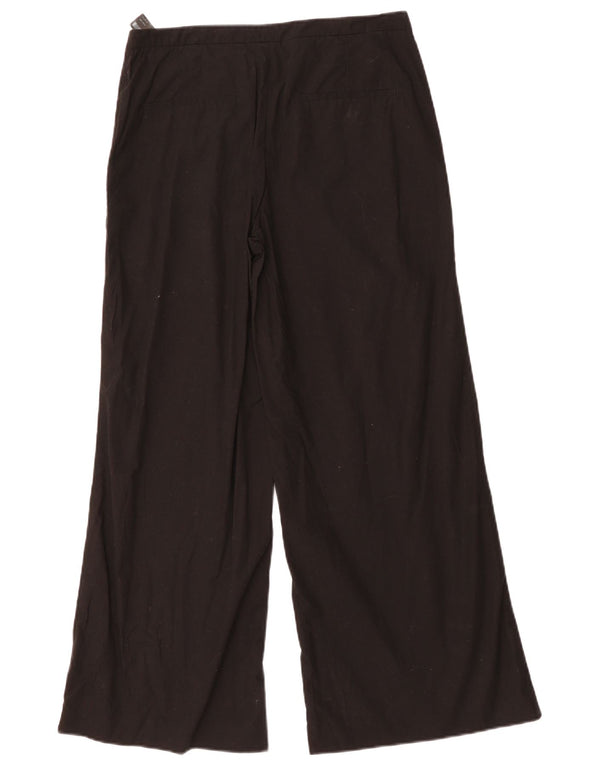 MASSIMO DUTTI Chinobukser med brede ben til kvinder EU 40 Medium W30 L29 Sort