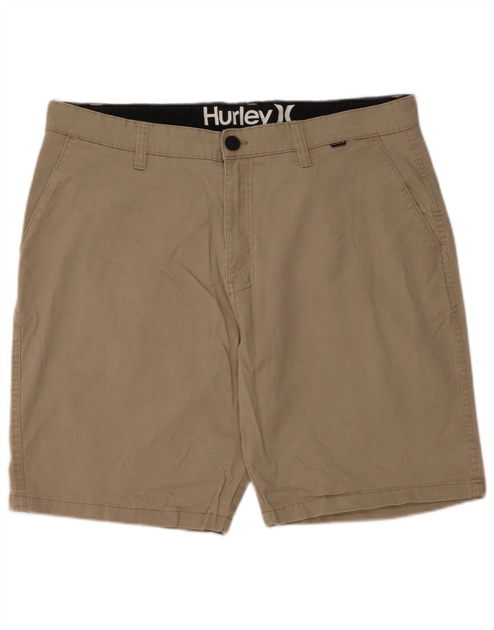Harley Herre Chino Shorts W36 Stor Beige Bomuld