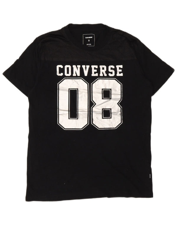 Converse grafisk t-shirt til mænd, lille sort bomuld
