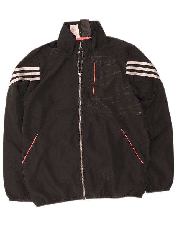 Adidas Drenge Træningsdragt Topjakke 11-12 År Sort Polyester
