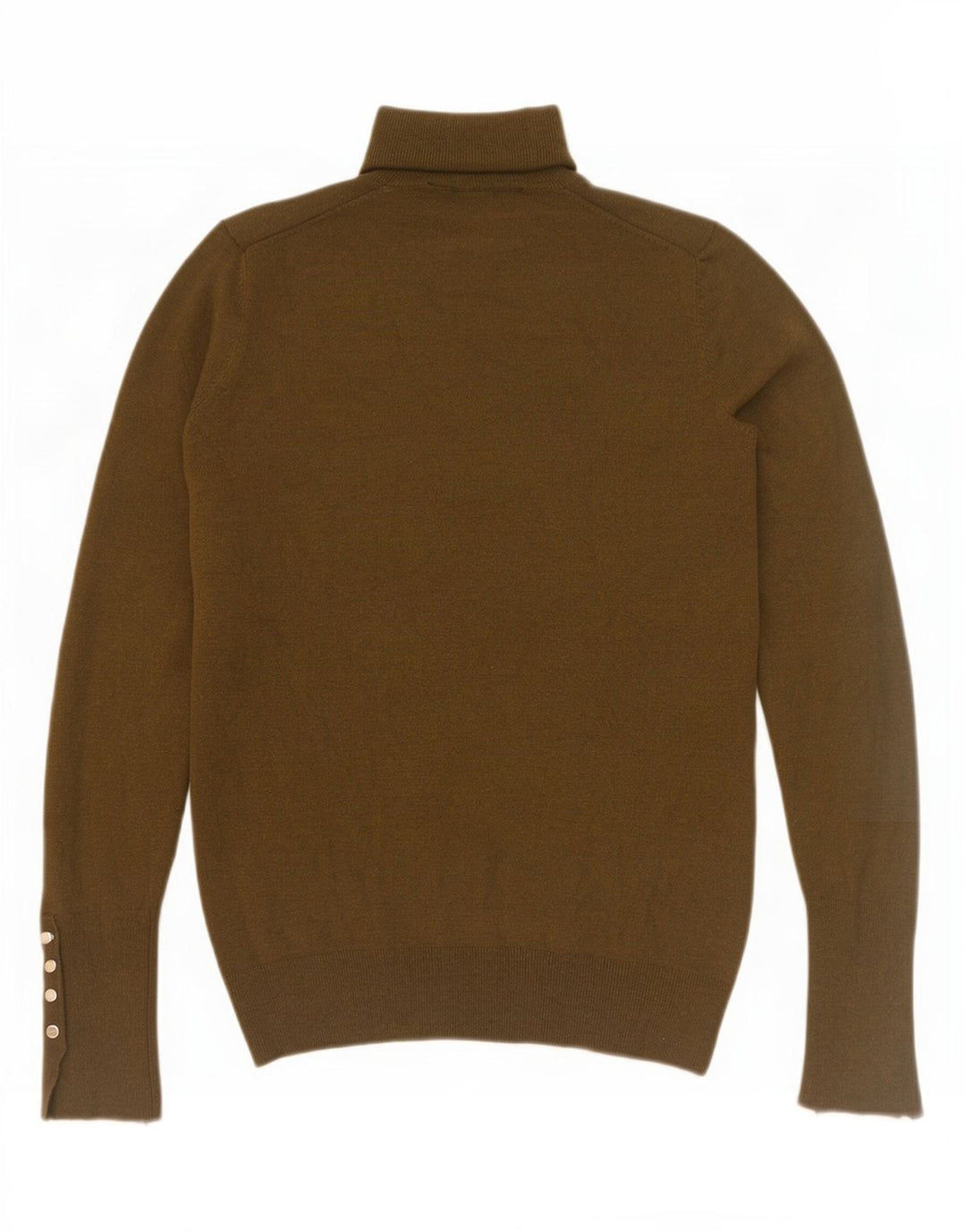 Zara Dame Rullehals Sweater UK 10 Small Khaki