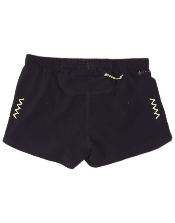 Adidas Aeroready Sportsshorts til kvinder UK 14 Medium Navy Blue Polyester