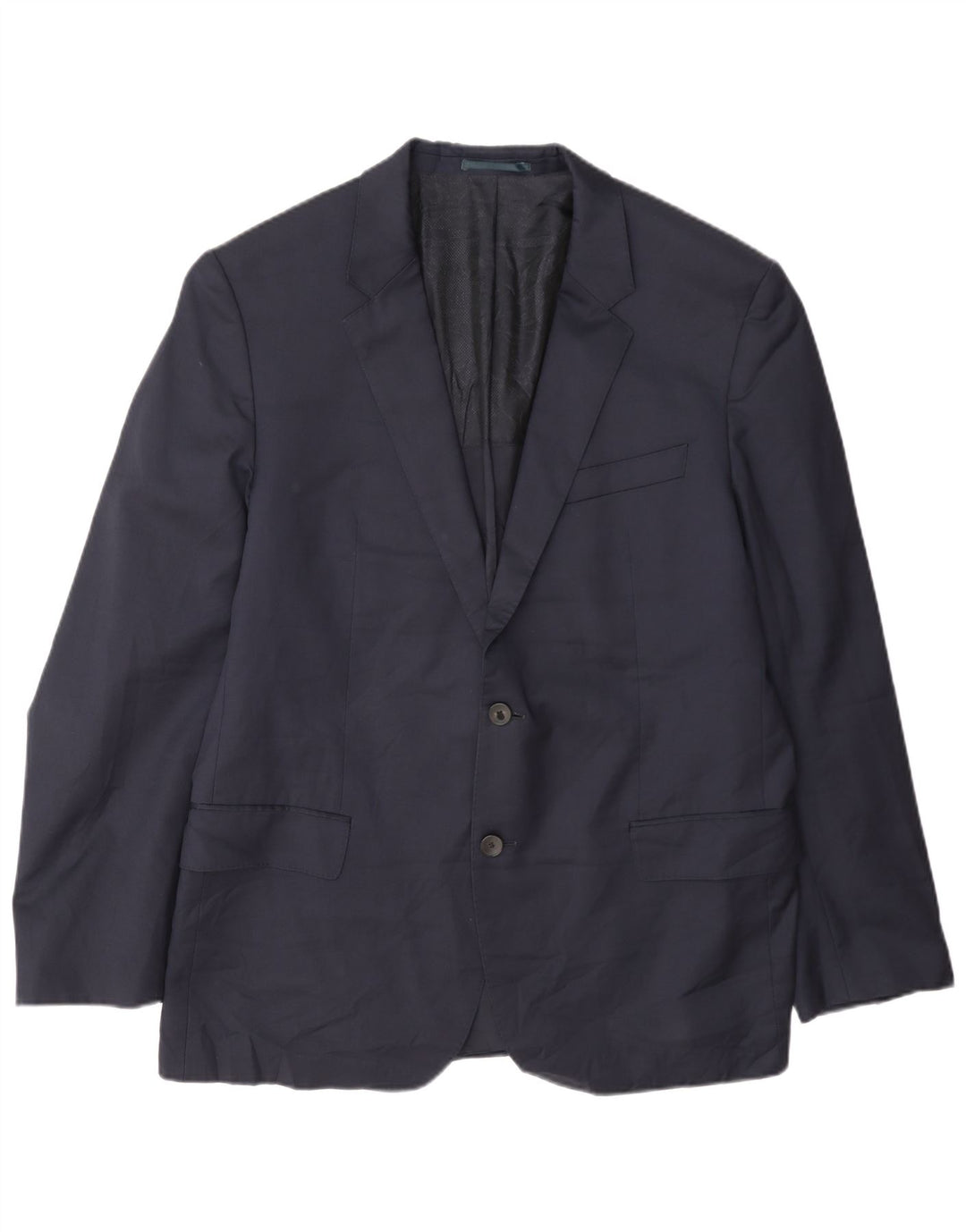 Hugo Boss Herre 2-knaps blazerjakke EU 56 3XL Marineblå Uld