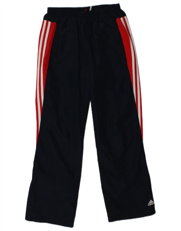 ADIDAS Boys Climalite Tracksuit Trousers 13-14 Years  Navy Blue