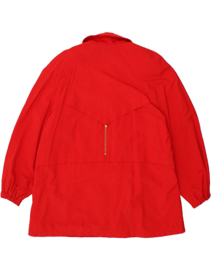 VINTAGE Womens Oversized Overcoat UK 14 Medium Red Vintage Vintage and Second-Hand Vintage from Messina Hembry 
