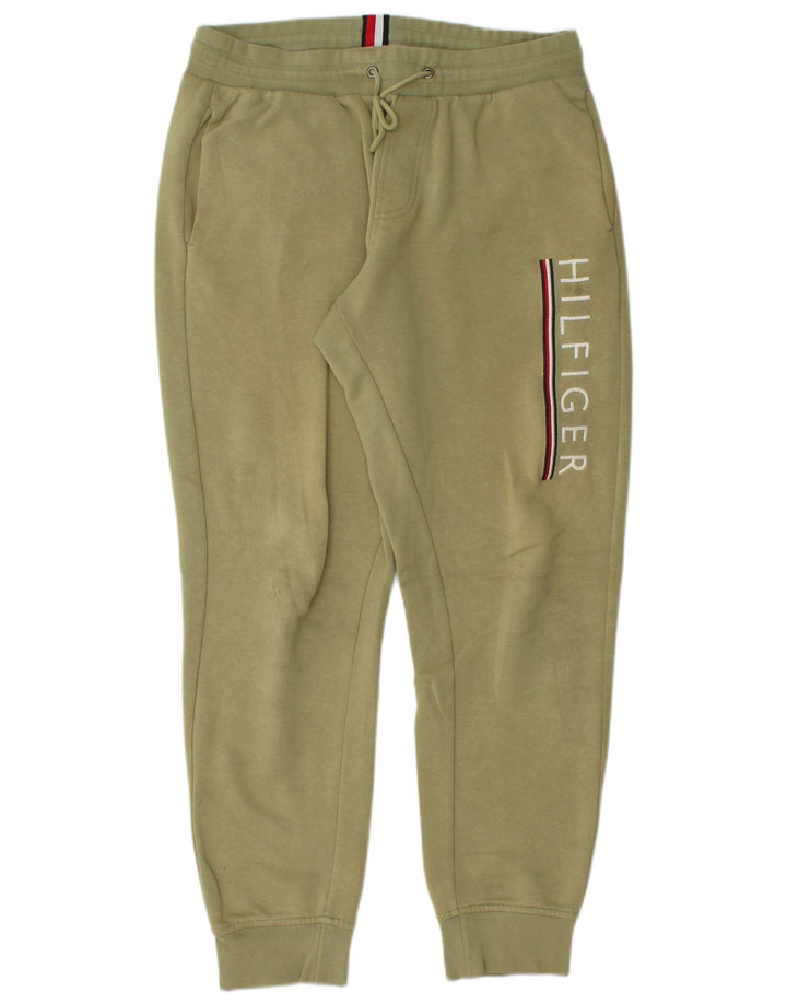 TOMMY HILFIGER Grafisk træningsdragt til mænd Joggers Medium Green
