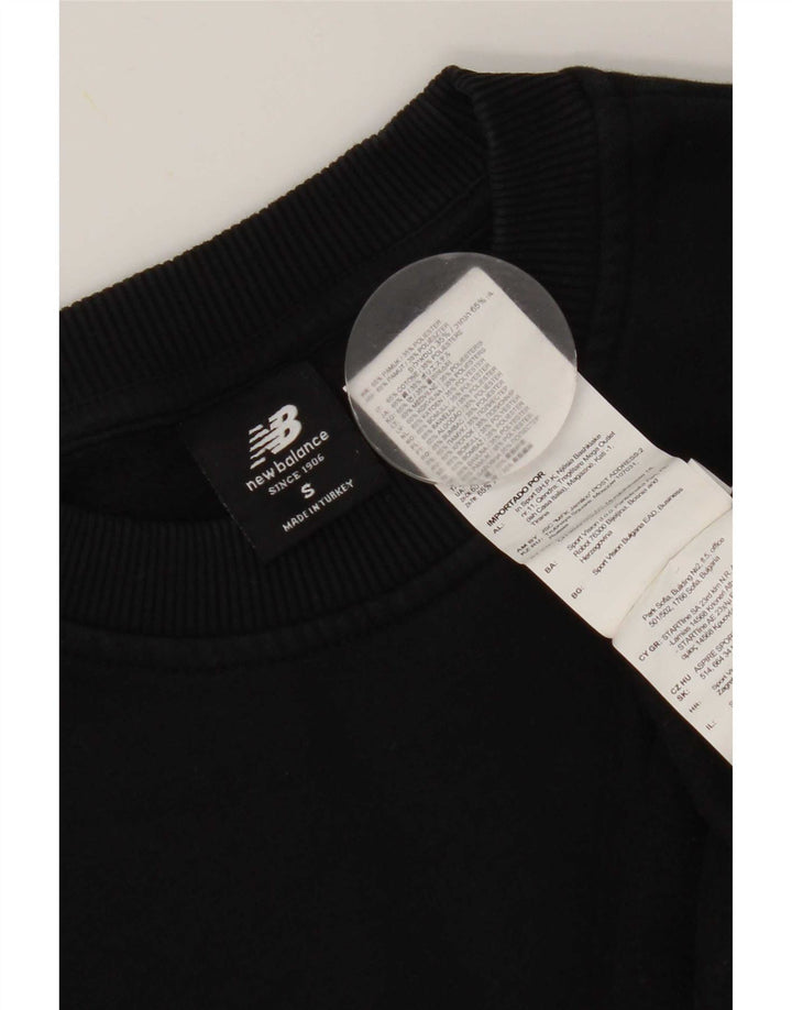 New Balance Herre Sweatshirt Jumper lille sort stribet bomuld