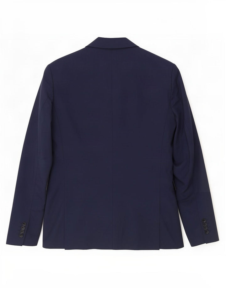 Zara Herre 2-knaps blazerjakke EU 46 Lille marineblå polyester