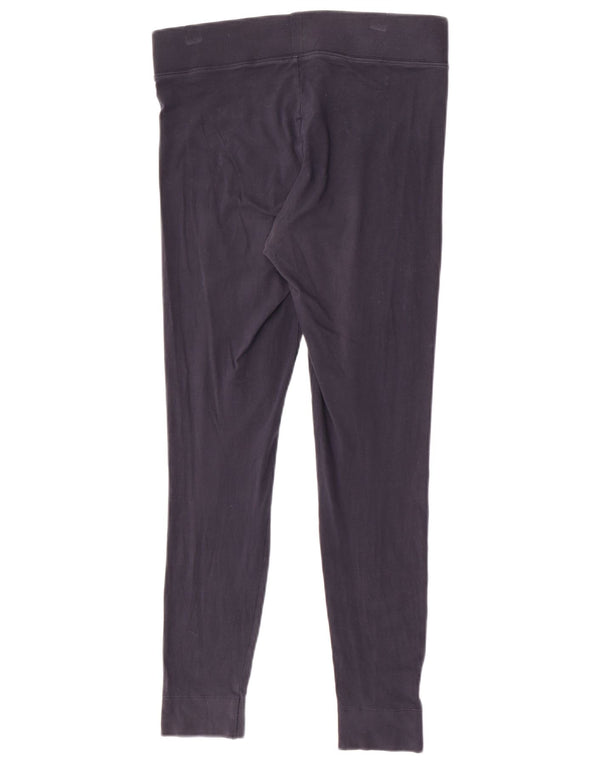 Marks & Spencer Dame Leggings UK 12 Medium Navy Blue Bomuld