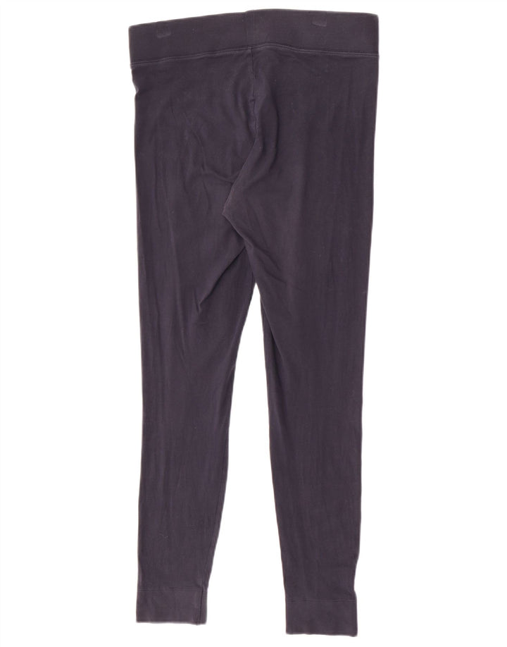 Marks & Spencer Dame Leggings UK 12 Medium Navy Blue Bomuld