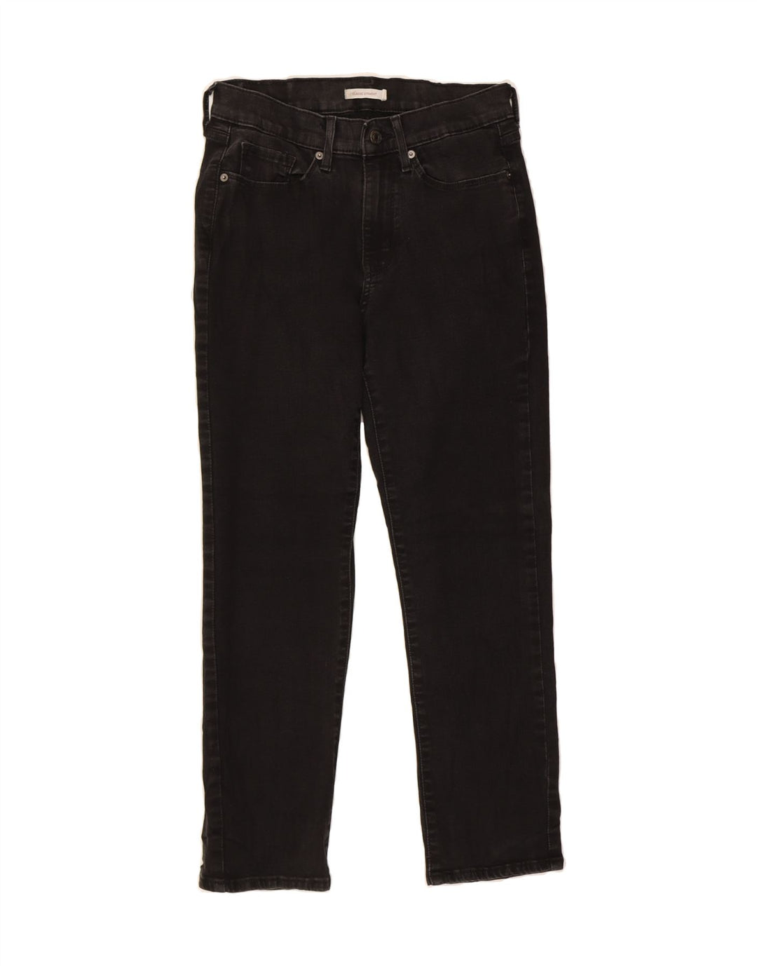 LEVI'S Womens Classic Fit Straight Jeans W28 L28 Black Cotton Vintage Levi's and Second-Hand Levi's from Messina Hembry 